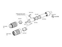 Circular Connector M16 Cable Female Straight 8 Pole Screw Lock 6mm Cable Entry IP40 [99-2062-02-08]