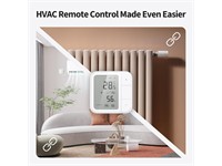 Aqara Climate Sensor W100, 3.4inch LCD Display, Temperature:-20°C~+50°C With ±0.3°C Accuracy, Humidity (0%~100% RH With ±3% Accuracy), 3xProgrammable Buttons, Remote HVAC Control, 2xCR2450, Matter, Works with Apple Home, Alexa, Google & More [AQARA CLIMATE SENSOR W100]