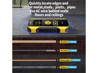 A WALL DETECTOR TO SOLVE VARIOUS PROBLEMS ENCOUNTERED BY USERS IN DECORATION AND DRILLING. IT CAN DETECT METALS FOR STEEL BARS AND  COPPER PIPE. MAX. DETECTION DEPTH 120MM,NON-FERROUS METALS 100MM,AC WIRE  50MM, SINGLE-STRAND COPPER WIRE  40MM,WOOD 20MM [FNIRSI WD02 WALL DETECTOR SCANNR]