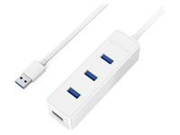 4 PORT USB3.0 HUB WHITE [ORICO W5PH4-U3-V1-WH-PRO]