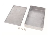Diecast Alum Unpaint 188X120X37MM IP54 Countersunk Lid Into Machine Screws Into Drilled & Tapped Holes [1590DD]