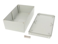 ABS Enclosure 193X113X58MM Flanged Lid Grey IP54 [1591XXEFLGY]