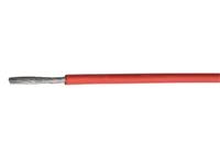 Silicone Single Core Stranded Cable LSZH 1.5mm Red, SiF, Nominal Voltage: AC U0/U 300/500V, Test Voltage:2000V, Breakdown Voltage:5000V, Temperature Range:Flexible -25°C~180°C, Fixed -60°C~+180°C, Cu, Tinned, DIN VDE 0250-1 [CAB23602]