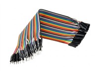 Jumper Male/Female 15cm in 40Way Colour Cable. [BMT RIBBON JUMPER 40W M/F 15CM]