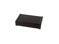 Extruded Aluminium Enclosure Black 120x78x27 Metal End Plates [1455J1202BK]