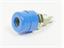 BANANA SOCKET PANEL MOUNT HEX 4MM 32A 60VDC -  UP TO 2MM PANEL THICKNESS (930176102) [BIL 20K BLUE]