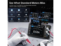 3-in-1 Digital Multimeter DSO DDS Generator 60,000 Counts TRMS Bluetooth App Sync [FNIRSI TMP600 3IN1 DMM+SIG GEN]