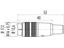 19 way Male Cable Connector with IP40 60V 3A Screw Locking and Solder termination cable outlet 6~7.8mm [09-0343-02-19]