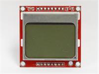 1.6" LCD NOKIA 5110 LCD MODULE WITH WHITE BACKLIGHT (WORKS WITH OFFICIAL ARDUINO BOARDS). NOT THE SAME PINOUT AS BLUE BOARD [GTC NOKIA5110 DISPLAY RED BOARD]
