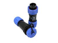 Circular Connector Plastic IP68 Screw Lock Male Cable End Plug 2 Poles 13A/250VAC 4-6,5mm Cable OD [XY-CC130-2P-I]