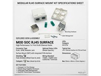 Modular Socket Box 8-8 Hi Q With 2 Entry/1SO [MOD SOC RJ45 SURFAC]