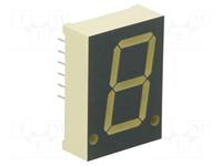 7Segment Single LED Display 20mm Hyper Red Common Anode 21000UCD [SA08-11SURKWA]