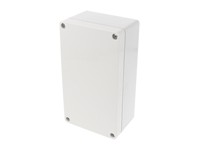 Watertight IP66 Grey Polycarbonate Enclosure Flat Lid in 160x90x60mm Size [1554J2GY]