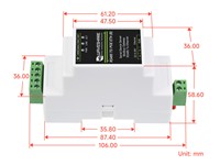 Industrial Serial Server, RS485 to RJ45 Ethernet, TCP/IP to Serial, Rail-Mount Support, with POE Function [WVS RS485 TO RJ45 ETHERNET POE]