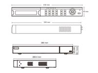 DVR 16CH Hybrid H.264,VIDEO I/P 16xBNC,IPCx4/24Mbps,TVI/CVI/AHD 1080P/960P/720P WD1 real time IP 3MP (PAL~100fps/ NTSC~120fps)SATAx2,RS485x1,USBx2,1xHDMI,VGA,BNC,4xRCA I/P&O/P,ALARM I/P&O/P [TVT TD-2716TE-C]