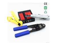 NETWORK TOOLKIT ESSENTIALS , INCLUDES RJ45 CRIMPER ,KRONE TOOL ,WIRE STRIPPER + NF-468B CABLE TESTER . ( REQUIRES 1X 9V BATTERY ,NOT SUPPLIED) [NF-1201 NETWORK TOOLKIT SET]