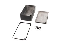 Diecast Aluminium Enclosure 112 X 60 X 34MM Water-Tight IP65 No Mounting Flages [1590WB2BK]