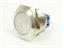 VANDAL RESISTANT PUSH BUTTON SW 25mm MOM  FLAT BUTN. 1n/o - 1c/o  5A-250VAC -IP67- STAINLS STEEL (ANTI VANDAL) [AVP25F-M3S]