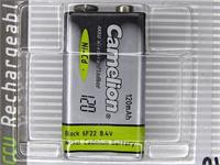 8.4V 120mAH Nickel-Cadmium Rechargeable Battery • 9V [NC-9V120BP1]