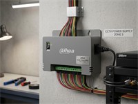Dahua 8 Channel 60W Switching Power Supply 12V 1A Per Channel, I/P:100~240VAC, Over Current & Over Voltage Protection, 140.1x94.5x34.2mm, 0.35kg [DHA PFM344D-8CH-EN]