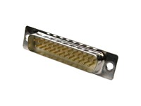 Plug 25P D-Sub Straight PC Board Contacts Machined Pin [DB25POL2]