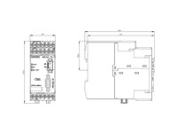 Basic Unit Simocode Pro V PB Profibus DP Interface 12 Mbit/s, RS 485, 4I/3O Freely Parameterizable, Us: 24 V DC, Input [3UF7010-1AB00-0]