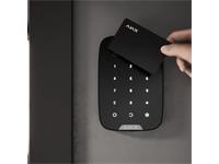 Wireless Indoor Touch Keypad with Support for Encrypted Contactless Cards & Key Fobs, Two-Way Communication Between Devices, FREQ:868.0~ 868.6 MHz, Contactless Access: DESFire EV1, EV2, ISO14443-А (13,56 MHz), 165×113×20mm [AJAX KEYPAD PLUS BLK]