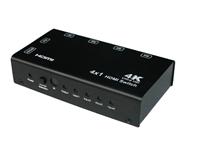 4 WAY HDMI SWITCHER ,SUPPORTS Ultra HD 4K x 2K (3840 x 2160 @ 30Hz) & 36-bit color at 1080p 60Hz , AUTO SWITCHES TO MOST RECENTLY PLUGGED UNIT ,WITH PICTURE IN PICTURE FEATURE [HDMI SWITCHER SW441]