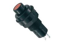 Panel-Mount Push Button Switch • Alternate • Form : SPST-1-0-A • 3A-125 VAC • Solder-Lug • Red-Button [DS256R]