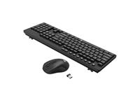 Redragon Wireless Keyboard & Mouse Combo, Adjustable DPI 800/1200/1600/2400/4000, 3 Button Mouse With Scroll Wheel, High-Precision Optical Sensor, Wireless Connection With Plug & Play USB Dongle, Black, 479g [RGN-BS7094]