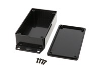 ABS Enclosure 112 X 62 X 31MM Black Flanged Bottom [1591BF2BK]