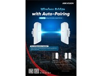 Hikvision Outdoor Wireless Bridge Kit, 5Ghz 867Mbps 5km, Antenna Gain:12dBi, WPA2-PSK, 2x10/100 Mbps RJ45 Ports, PoE Distance:100m, Auto/Manual Selection, Channel Width:20/40/80MHz, 48V PoE/12~24VDC [HKV DS-3WF02-5AC/D]