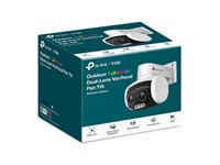 TP-LINK VIGI Outdoor Full-Color Dual-LENS Varifocal PAN Tilt Network Camera 4MP 4~12mm Lens, 30m IR, 1/3”CMOS, PAN:0°~332°, TILT:0°~120°, 3xZoom, DWDR, Two-Way Audio, ONVIF, Micro SD Card Slot Max 512GB, 1xRJ45 10/100M, 12VDC, POE 16W, IP66 [TP-LINK VIGI C540V 4-12MM]