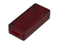 Enclosure ABS Miniature Plastic 65 x 30 x 15.5mm for USB Translucent Red IP54 [1551USB3TRD]