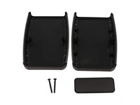 117X79X33mm ABS Plastic Enclosure Black with Soft Side [1553CBK]