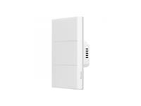 Three Way Smart Touch Wall Switch With LED Lights Which Will Produce Sound,light And Vibration Effects When It Is Turned ON/OFF. With The EWELINK APP, You Can Remote Control ON/OFF, Switch The Ambient Lighting Modes, Set Timer and Smart Scene on the Phone [SONOFF T5 LIGHT SWITCH T5-3C-120]