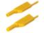 SAFETY TEST LEAD PVC Stackable 4mm STR. SHRD PLUG TO STR. SHRD PLUG  2.5mm sq. 32A 1000VDC CATII (934089103) [MLS-WS 200/2,5 YELLOW]