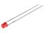 LED Transparent Cylindical 3mm Red 3MCD [L-1334IT]