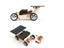 Educational Stem Toy, Solar Wireless Remote Control Car. 3 Modes Playing: The car can be powered by 3 modes [1-Batteries, 2-Solar, 3-Batteries & Solar]. Requires 2 x AA Rechargeable Batteries for Car & 2AA Batteries for Remote- Not Supplied. [EDU-TOY RC SOLAR CAR]