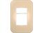 VETi Cover Frame - Two Module Cover Plate (1 Single, 1 Double) (Champagne) [VETI V6106CN]