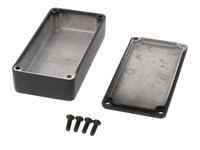 Diecast Aluminium Black Enclosure 100 MM X 50 MM X 25 MM IP54 [1590GBK]