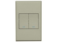 VETI 3 Two Lever One Way Switch 4x2 (100x50mm) Titanium [VETI 3V112TT]