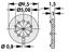 Fischer Elektronik PCB Mounting Pad for TO5-10 (10 Pin) [MS510-15]