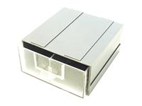 Stackable and Wall Mountable Interlocking Storage Box • 112x115x50mm • Grey [BIN 2D]