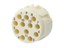 Circular Connector M23 Signle. Male Crimp Insert CCW- 12 Pole (PE on Pos 9) FOR 12 x 1mm Contacts - 8/20A @ 500VAC Max. [7004912111]