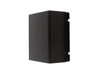 Extruded Aluminium Enclosure With Integrated Flange Black Anodized 120x103x53mm - Aluminium End Plates [1455NF1201BK]