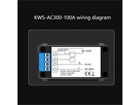 AC 50~300V 100A Digital Voltmeter Ammeter with Open CT. Power, Current, Voltage and Temperature Measurement [BDD KWS-AC300 LCD POW METER OPEN]
