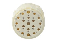 Circular Connector M23 Signle. Female Crimp Insert CW- 19 Pole (PE on Pos 12) for 16x1mm/3x1,5mm Contacts - 8/10A @ 320VAC Max. [7003919112]