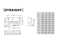SIL Header Straight Type • 2.54mm • 2 way [XY136-02ST]