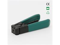 Green Fiber Optic Cable Stripper for 3.1 x 2.0mm, 1-2 Cores, Fiber Diameter 125μm, Suitable Fiber Coating of 250μm Diameter. [NF-9502 FIBER OPTIC STRIPPER]